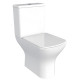 Унитаз Azario Iris AZ 8353 микролифт белый, прямоугольный, 38x60 см