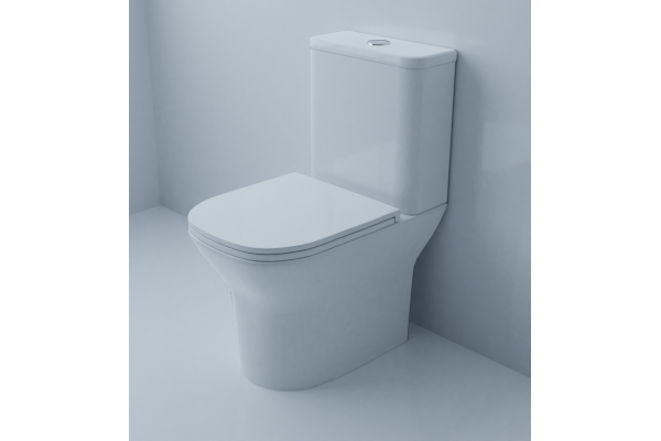 Унитаз Azario Iris AZ 8353 микролифт белый, прямоугольный, 38x60 см