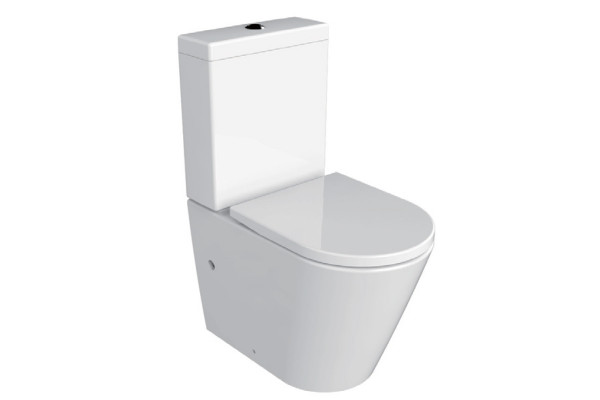 Унитаз Azario Luana AZ-8593 микролифт белый, овальный, 36.5x61.5 см