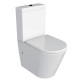 Унитаз Azario Luana AZ-8593 микролифт белый, овальный, 36.5x61.5 см