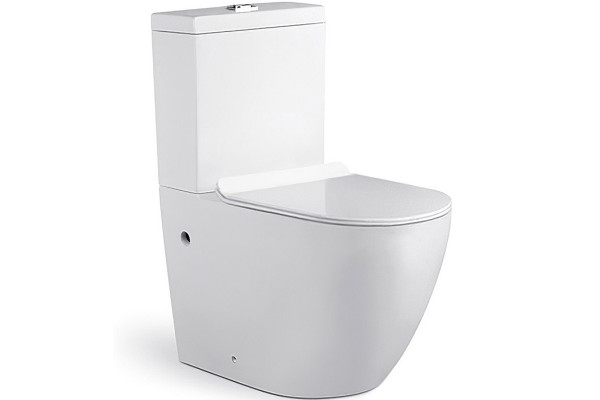 Унитаз Azario Corsa AZ-2062S микролифт белый, овальный, 38x63 см