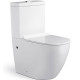 Унитаз Azario Corsa AZ-2062S микролифт белый, овальный, 38x63 см