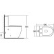 Унитаз Azario Corsa AZ-2062S микролифт белый, овальный, 38x63 см