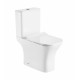 Унитаз Azario Fretta Square AZ-1215A микролифт белый, овальный, 34x65 см