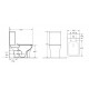Унитаз Azario Fretta Square AZ-1215A микролифт белый, овальный, 34x65 см