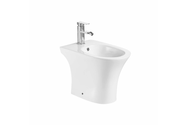Напольное биде Fretta Round AZ-1217C цвет белый, овальное, 34x54 см