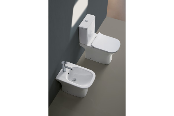 Напольное биде Fretta Square AZ-1215C цвет белый, прямоугольное, 34x52.5 см