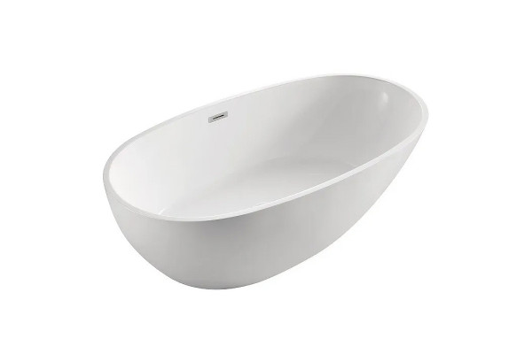 Акриловая ванна Azario Leeds 169x85 овальная, отдельностоящая