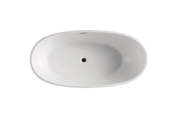 Акриловая ванна Azario Leeds 169x85 овальная, отдельностоящая