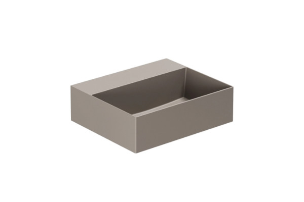AZZURRA ELEGANCE Squared раковина подвесная/накладная 42х35х125 см без отв. под смеситель  цвет Tortora ELLP042350Q0TO*0 Tortora