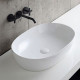AZZURRA ELEGANCE CIRCLE раковина накладная 60х40х14см без отв. под смеситель  без перелива. цвет белый (цена по акции со склада!) ELLA060400C0BI/(ECI60 bi*0)