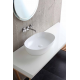 AZZURRA ELEGANCE CIRCLE раковина накладная 60х40х14см без отв. под смеситель  без перелива. цвет белый (цена по акции со склада!) ELLA060400C0BI/(ECI60 bi*0)