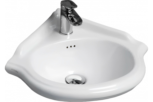 Раковина Azzurra Jubilaeum 46 полукруглая цвет белый