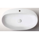 AZZURRA ELEGANCE CIRCLE раковина накладная 60х42см с 1 отв. под смеситель цвет белый (цена по акции со склада!) ELLA060420CMBI/(ECI60M bi)*1