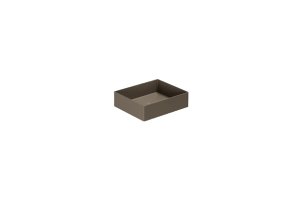 AZZURRA ELEGANCE Squared раковина подвесная/накладная 45х38х12.5 см без отв. под смеситель цвет Cacao ELLA045380Q0CC*0