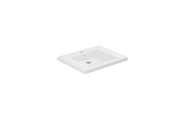 AZZURRA THIN  Подвесной умывальник для людей с ограниченными возможностями 70×57×H15 cm  c 1 отв под смеситель цвет белый THLD07057T0MBI*1