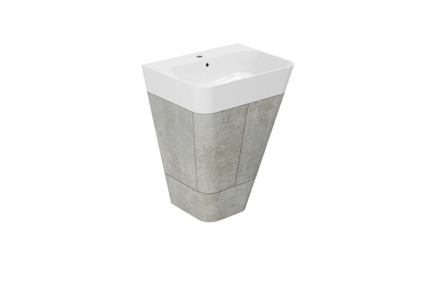 AZZURRA BUILD  Тумба напольная под раковину 65 см 59х47х50 см  с 1 ящиком цвет Cement MBB 65  C