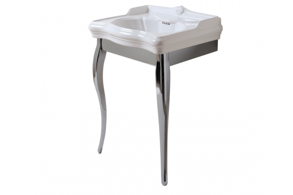 AZZURRA JUBILAEUM раковина со спинкой 60*51см с 1 отв под смеситель цвет белый JULS0605100MBI/(JUB200/60M bi|)*1