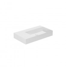 AZZURRA ELEGANCE Squared Раковина подвесная/накладная  81х46х12.5см без отв. под смеситель  цвет белый