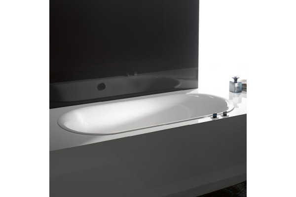 BetteLux Oval Ванна встраиваемая овальная с шумоизоляцией 180x80x45 см с покрытиями Glaze Plus анти-слип белая (для удлиненного слива-перелива) 3466-000 PLUS AR