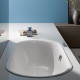 BetteLux Oval Ванна встраиваемая овальная с шумоизоляцией 180x80x45 см с покрытиями Glaze Plus анти-слип белая (для удлиненного слива-перелива) 3466-000 PLUS AR