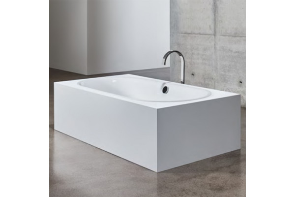 BetteLux Oval Ванна встраиваемая овальная с шумоизоляцией 180x80x45 см с покрытиями Glaze Plus анти-слип белая (для удлиненного слива-перелива) 3466-000 PLUS AR