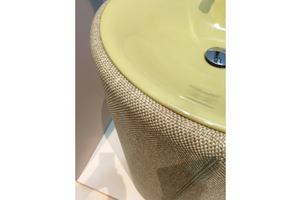 Bette Lux Oval Couture Раковина встраиваемая  диаметр 550  c 1 отв под смеситель цвет зеленый мох 016 A220 HLW1, TX-016