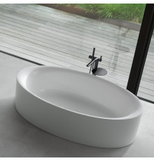 BETTE Eve Oval Silhouette Ванна овальная отдельностоящая с шумоизоляцией 180х100х45см белая (для удлиненного слива-перелива арт. b609-)