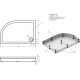 Поддон для душа Bas Раунд ПН00069 R 120x80 L прямоугольный-асимметричный, низкий