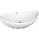 Тумба с раковиной Bellezza Рио 70 L, черно-белая, левая, ручки хром