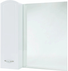 Зеркало-шкаф Bellezza Амелия 70 L, белое, с дверками, прямоугольное