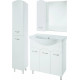 Зеркало-шкаф Bellezza Амелия 80 L, белое, с дверками, прямоугольное