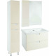 Зеркало-шкаф Bellezza Пегас 80 L, бежевое, с дверками, прямоугольное