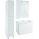 Зеркало-шкаф Bellezza Пегас 80 L, белое, с дверками, прямоугольное, левое