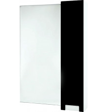 Зеркало-шкаф Bellezza Пегас 50 R, черное, с дверками, прямоугольное