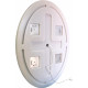 Зеркало Bellezza Vesta 60х80 см, с подсветкой, округлое, с розеткой