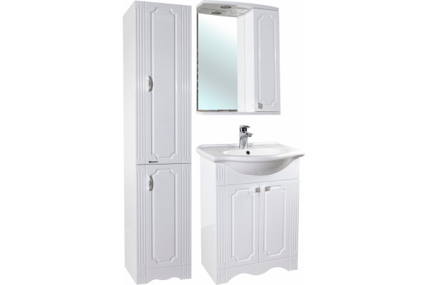 Тумба с раковиной Bellezza Кантри 60, с дверками, ручки хром