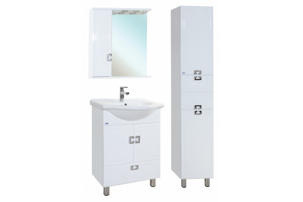 Зеркало-шкаф Bellezza Миа 60 L левое, с полками, с подсветкой