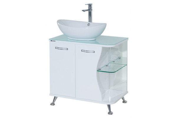 Тумба для комплекта Bellezza Рио 70 L белая левая, напольная