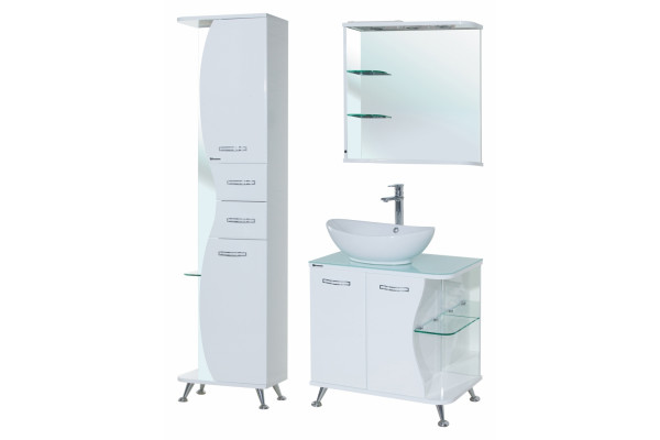 Тумба для комплекта Bellezza Рио 70 L белая левая, напольная