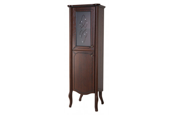 Шкаф-пенал Bellezza Грация Люкс 60 L вишня левый, с дверками