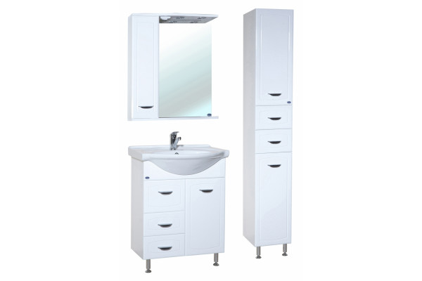 Зеркало-шкаф Bellezza Классик 65 L левое, с полками, с подсветкой