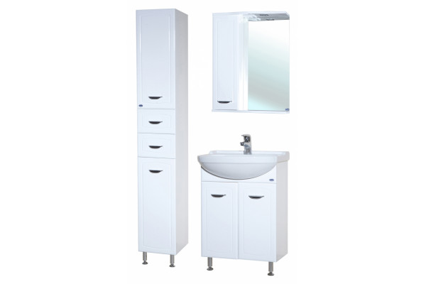 Зеркало-шкаф Bellezza Классик 55 L левое, с полками, с подсветкой