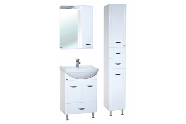 Зеркало-шкаф Bellezza Классик 50 R правое, с полками, с подсветкой