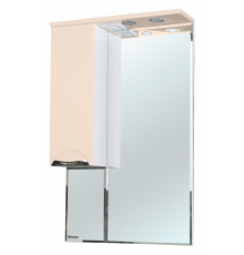 Зеркало-шкаф Bellezza Альфа 65 L бежевый левое, с подсветкой