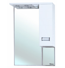 Зеркало-шкаф Bellezza Сиена 70 R белый правое, с подсветкой, ручки хром