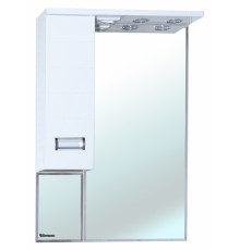 Зеркало-шкаф Bellezza Сиена 70 L белый левое, с подсветкой, ручки хром