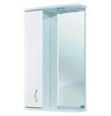Зеркало-шкаф Bellezza Астра 50 L белый левое, с полками, с подсветкой