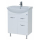 Тумба с раковиной Bellezza Стелла 65 1 ящик белая, напольная, с доводчиками