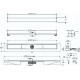Душевой лоток Berges Wasserhaus C1 Norma 090134 30 см хром, в пол около стены